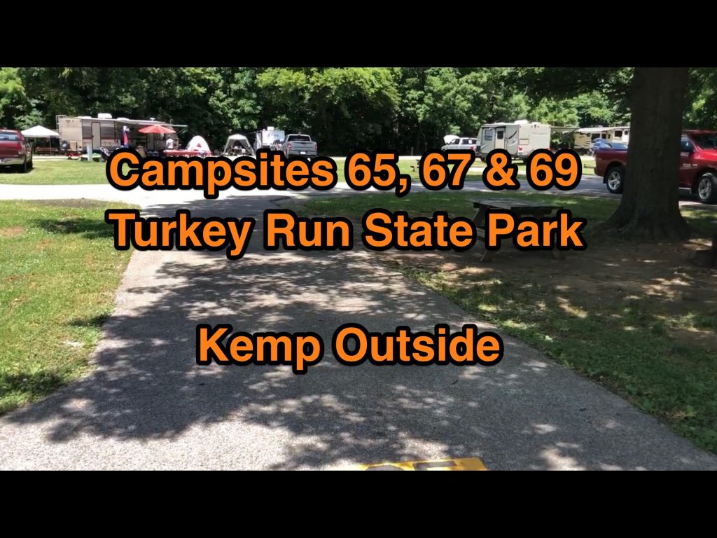 Turkey Run State Park Campsites 65, 67 & 69